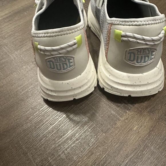 NWT Hey Dude Sirocco Speckle Shoes Womens Sz 9 Slip On Sneakers Gray Comfort - Picture 5 of 6